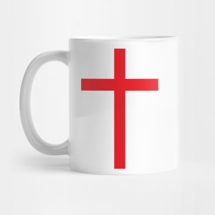 Latin cross (red) Mug